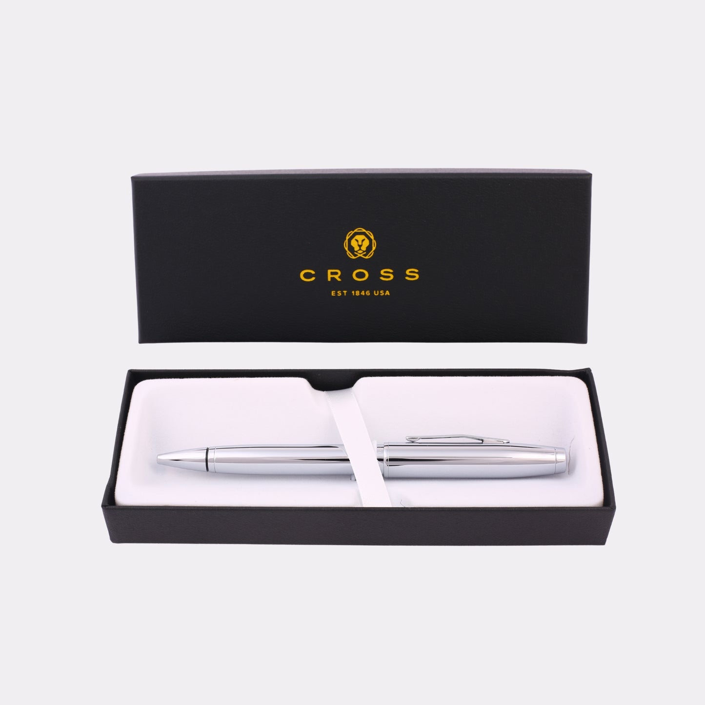 Cross Conventry Chrome Ballpoint Pen – Custom Engraved Luxury Writing Gift with Gift Box