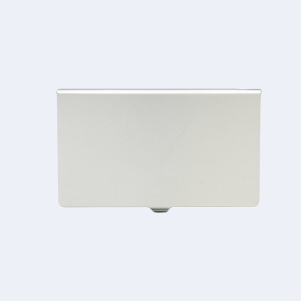 Engraved Business Card Holder Executive Silver