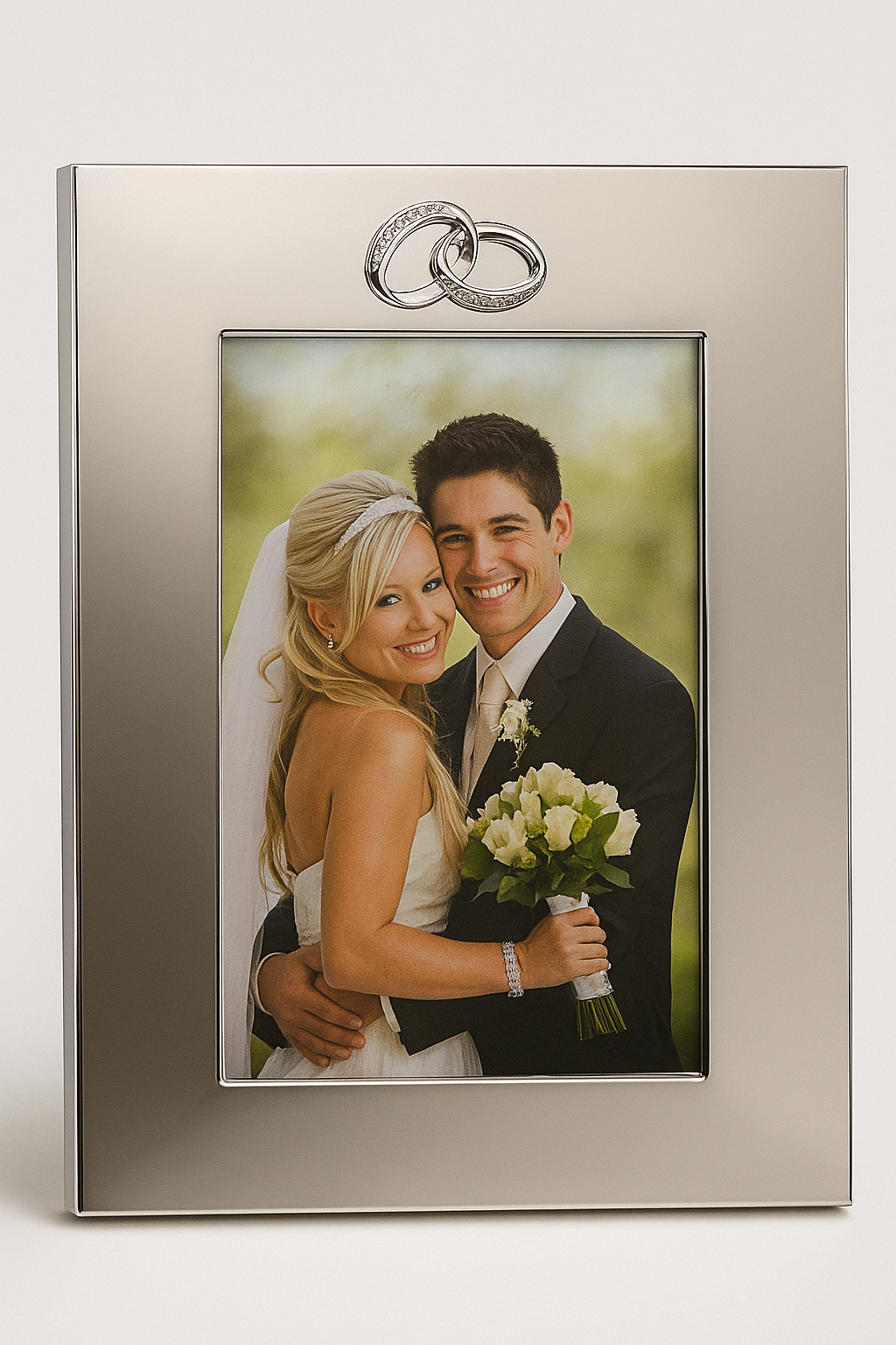 Personalized Engagement & Wedding Photo Frame – Custom Engraved Couple’s Keepsake Gift | Canada & USA 4”×6”