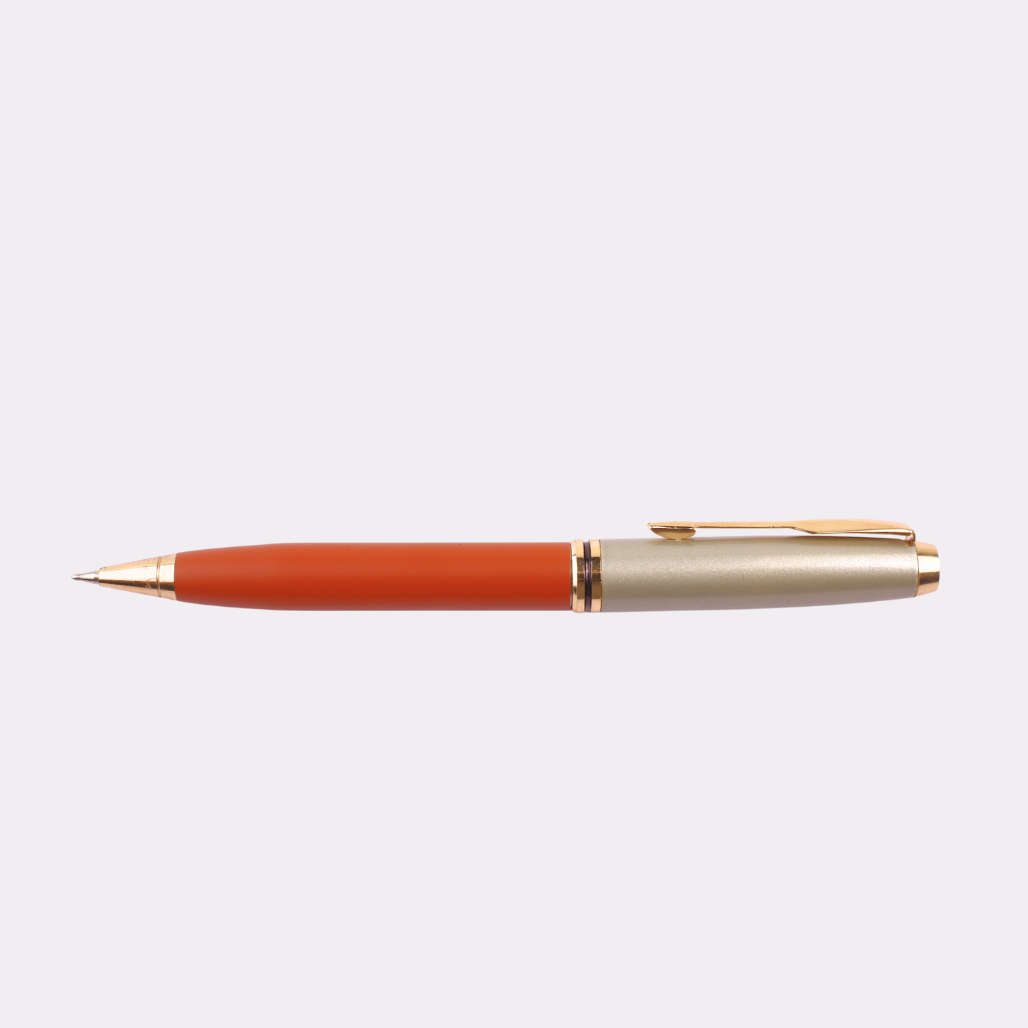 Engraved Orange & Gold Classic Pen – Personalized Gift for Professionals & Students