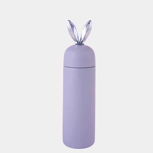 Engraved Bottle Purple Bunny Ears Water Bottle – Cute Vacuum Flask for Hot & Cold Drinks