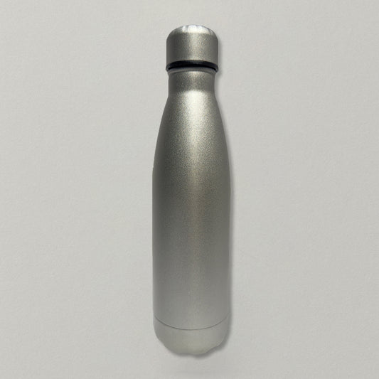Engraved Stainless Steel Insulated Water Bottle – Silver Matte Finish