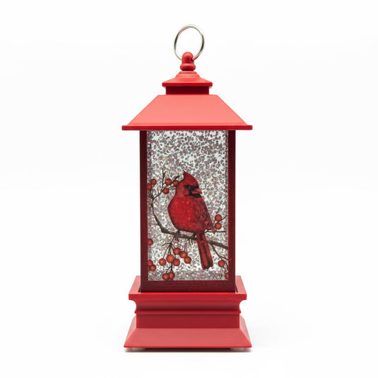 Light-Up Cardinal Christmas Lantern – Unique Christmas Gift Canada, Personalized Holiday Decoration, Custom Engraved Gift Mississauga