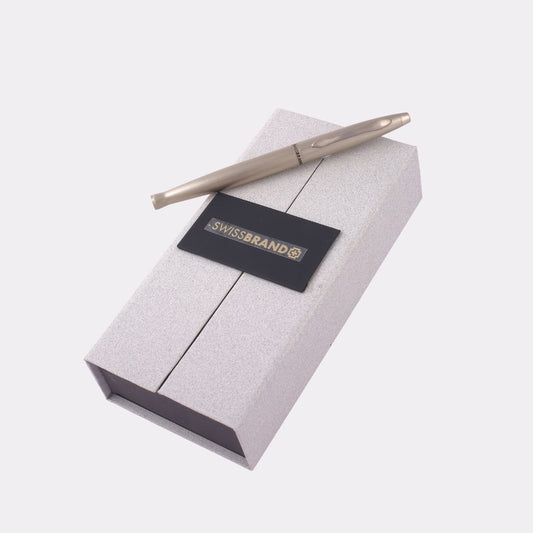 SwissBrand Silver Engraved Pen – Premium Gift Box