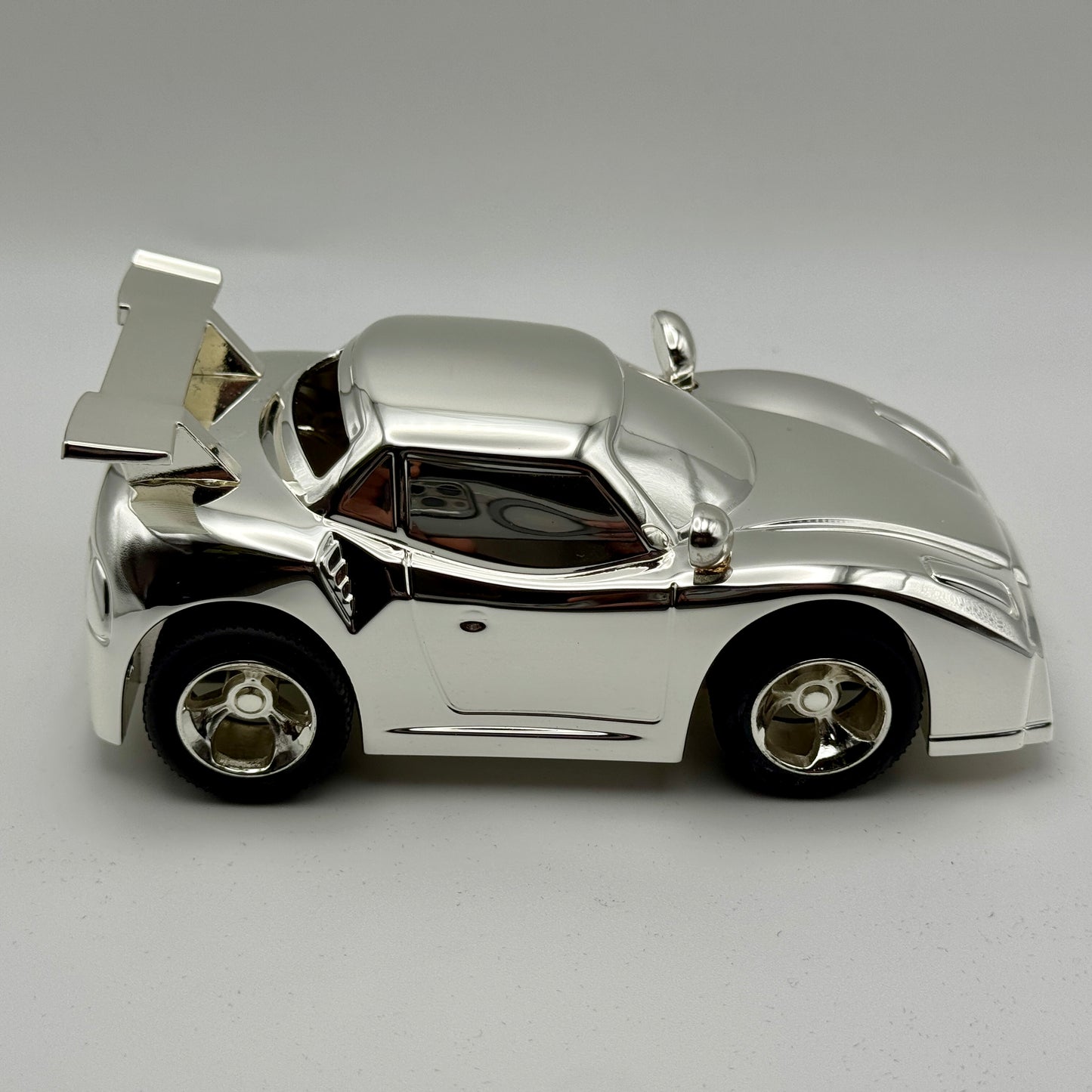 Engraved Keepsake Silver Sports Car – Luxury Collectible Gift