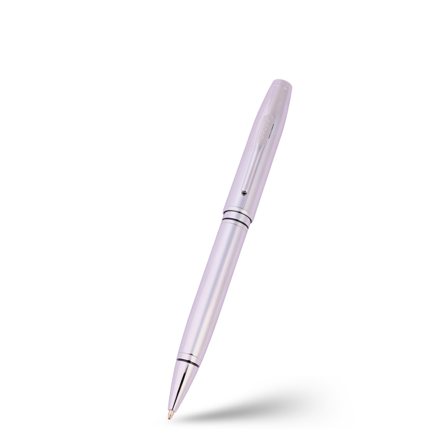 Cross Conventry Chrome Ballpoint Pen – Custom Engraved Luxury Writing Gift with Gift Box