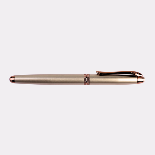 Engraved Champagne & Rose Gold Pen – Personalized Executive Gift for Professionals