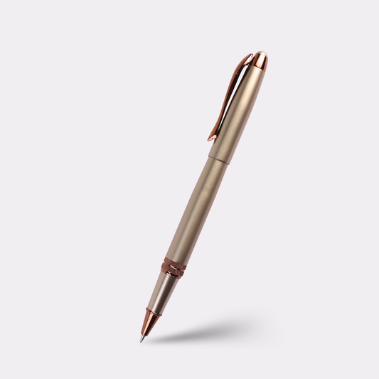 Engraved Champagne & Rose Gold Pen – Personalized Executive Gift for Professionals