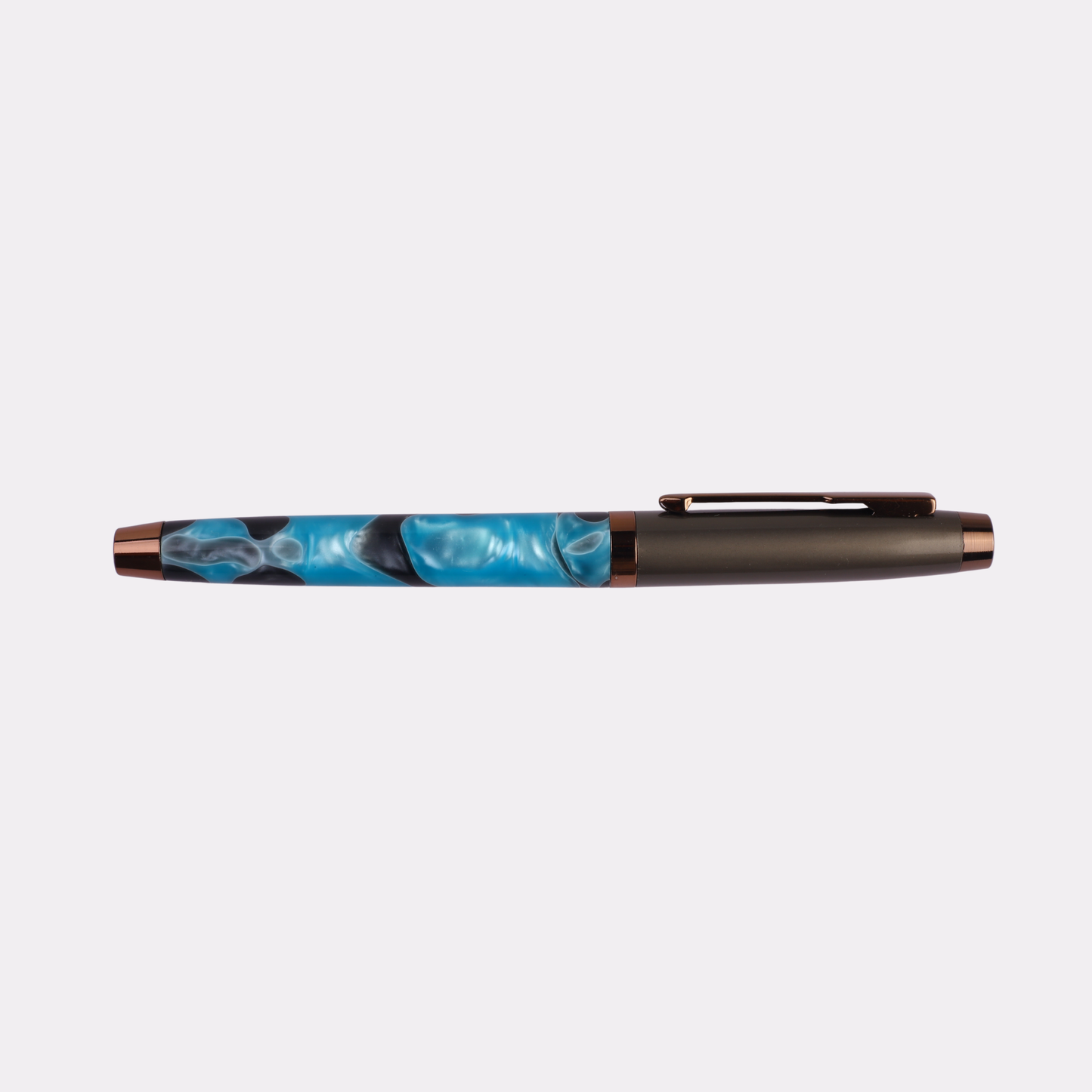 Engraved Marbled Blue Executive Pen – Personalized Gift for Artists & Professionals