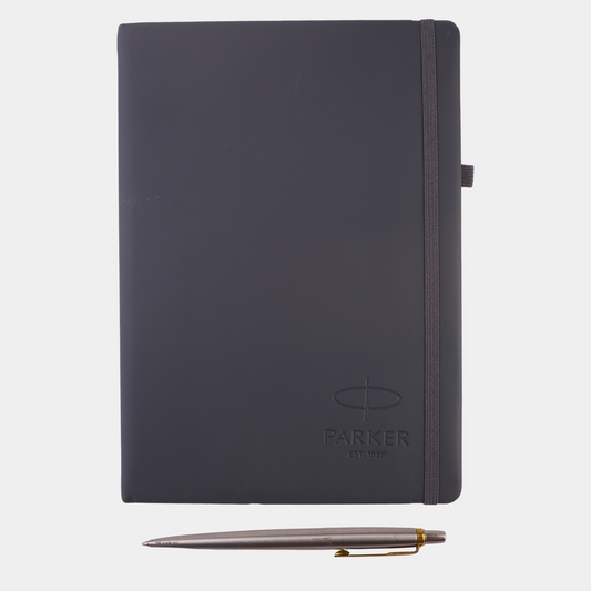 Parker Black Diary & Pen Gift Set – Premium Personalized Gift for Professionals