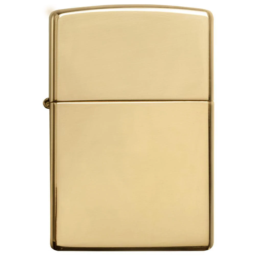 Custom High Polish Brass Zippo Lighter – Personalized Engraving with Name, Initials or Message | Gift-Ready