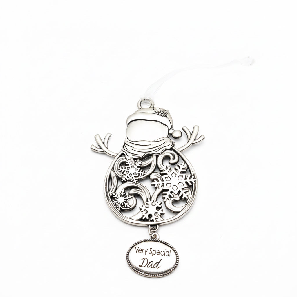 Dad Christmas Ornament | Personalized Engraved Ornament for Father | Custom Christmas Gift Canada