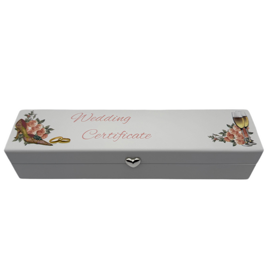 Engraved Wedding Certificate Box – Personalized Marriage Keepsake Gift Canada