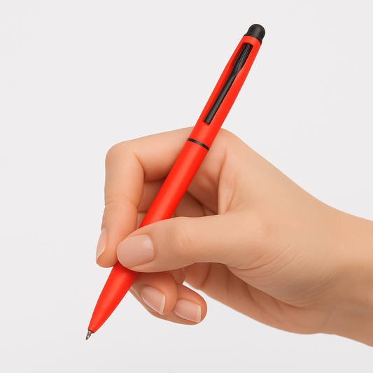 Engraved Matte Red Stylus Pen – Personalized Gift for Office, School & Tech Use