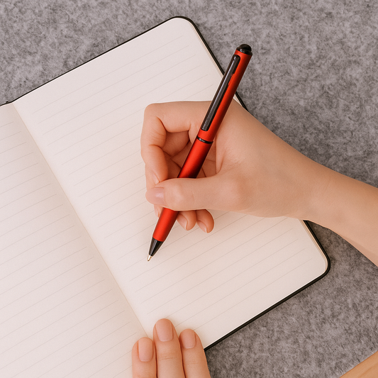 Engraved Red Stylus Pen – Personalized Gift for Students, Offices & Touch Devices