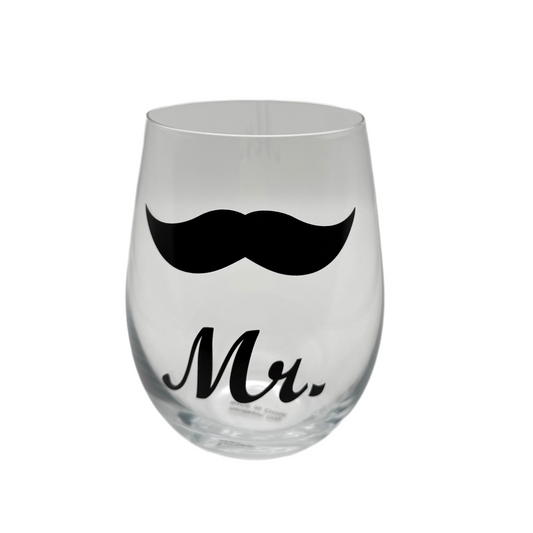 Mr. & Mrs. Glass Set – Engraved Wedding Glasses | Personalized Couples Wine Glasses Gift in Canada