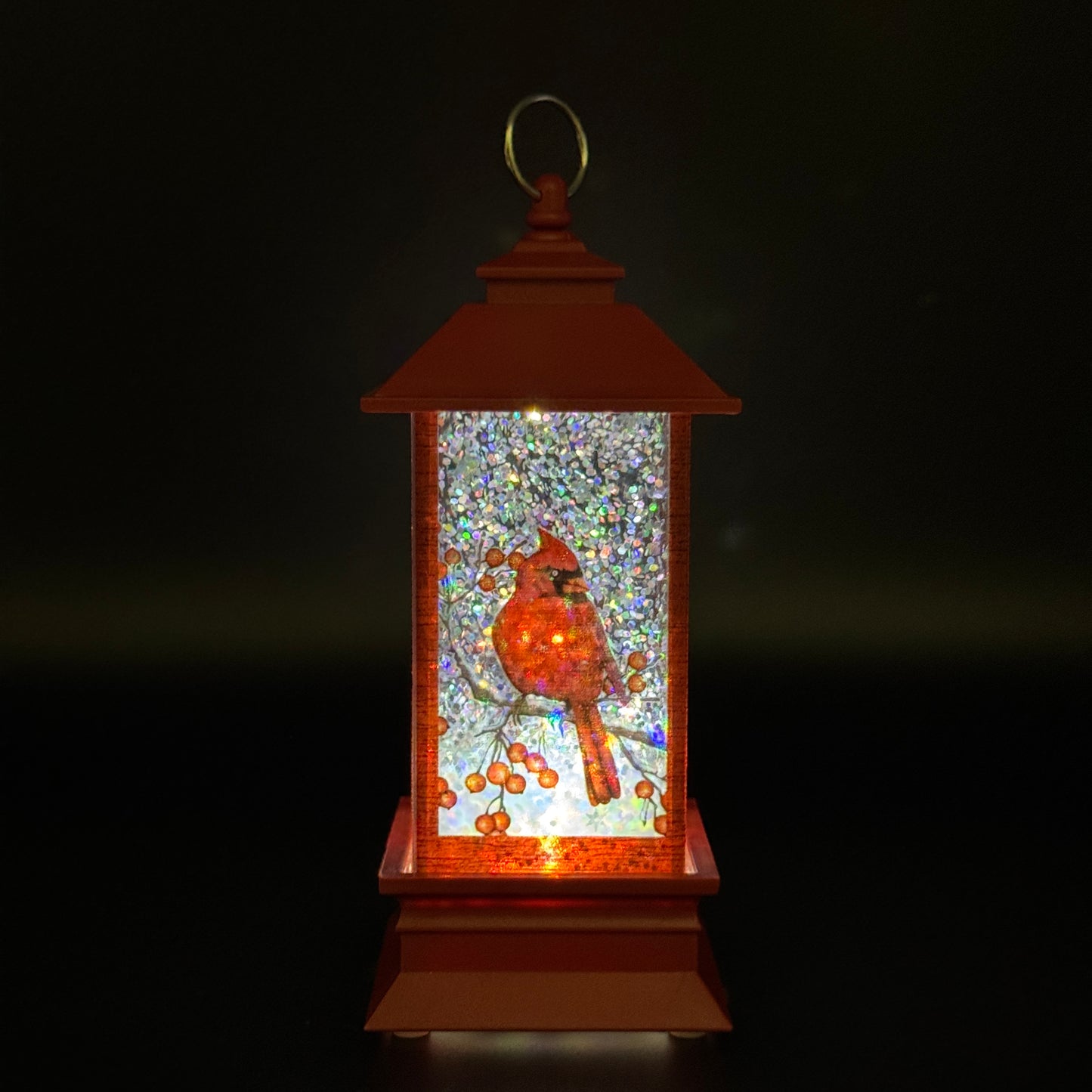 Light-Up Cardinal Christmas Lantern – Unique Christmas Gift Canada, Personalized Holiday Decoration, Custom Engraved Gift Mississauga
