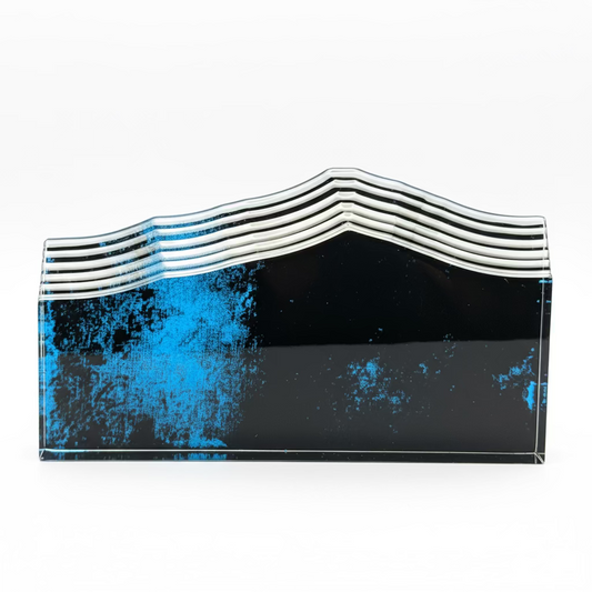 Personalized Engraved Plaque – Custom Wave Glass Recognition Award | Corporate Achievement & Appreciation Gift Canada