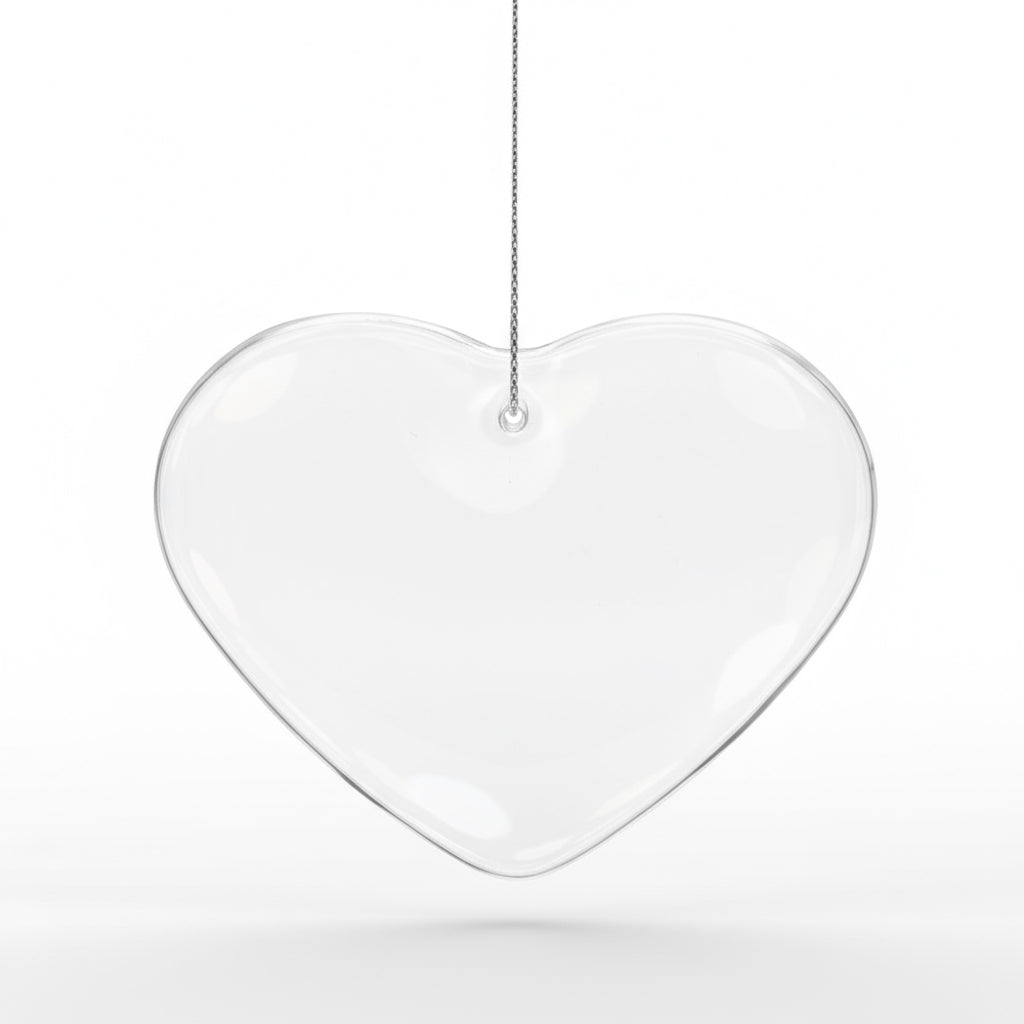 Personalized Heart Crystal Ornament | Custom Engraved Memorial Ornament | Christmas Gifts for Loved Ones | Engraving Near Me | Personalized Gift Canada | Custom Keepsake Decoration