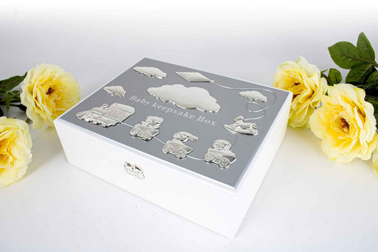 Engraved Baby Keepsake Box – Personalized Memory Box | Baby Shower & Christening Gift Canada