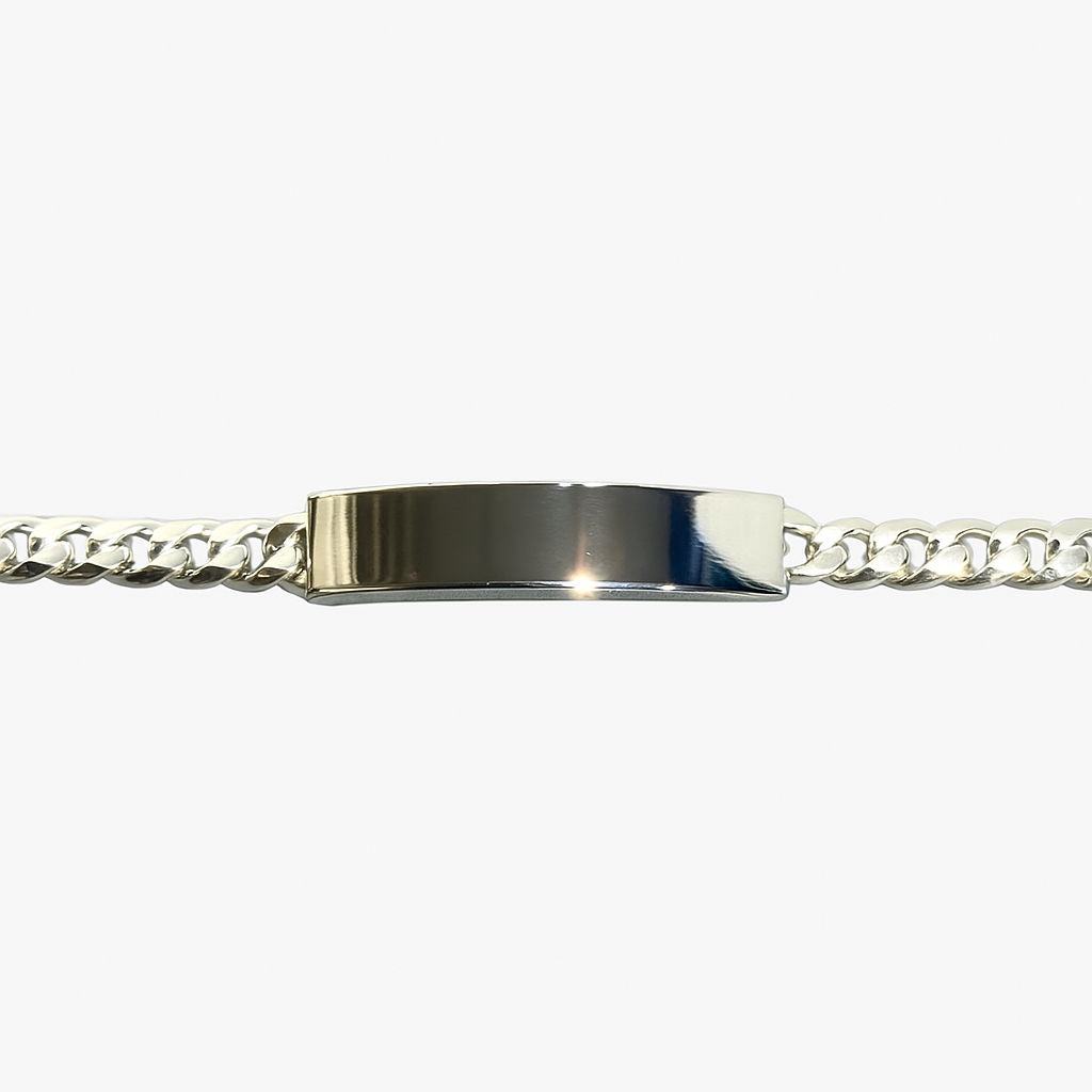 Engraved ID Bracelet – Custom Stainless Steel Name Bracelet for Him or Her