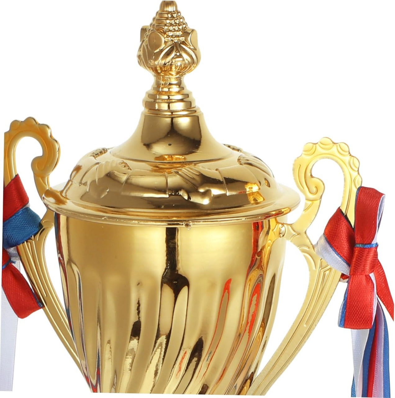 Engraved Trophy Cup with Ribbons – Custom Gold Award Canada