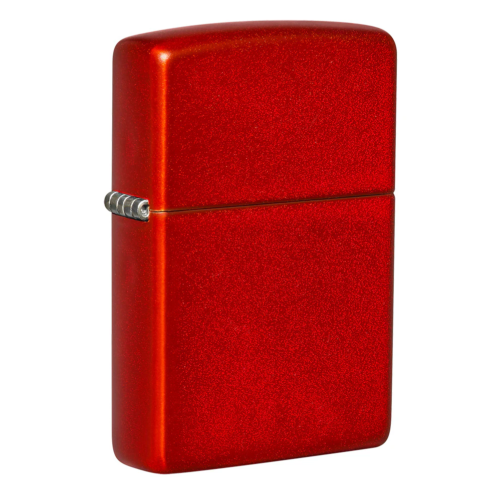 Custom Metallic Red Zippo Lighter – Engraved with Name, Date or Message | Anodized Finish