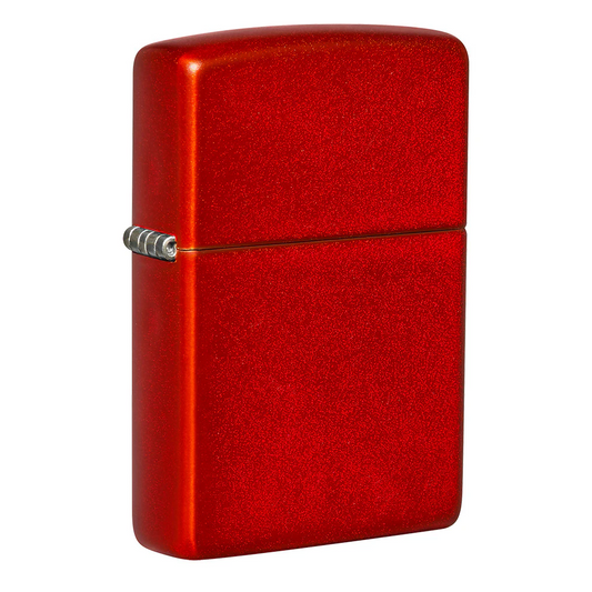 Custom Metallic Red Zippo Lighter – Engraved with Name, Date or Message | Anodized Finish