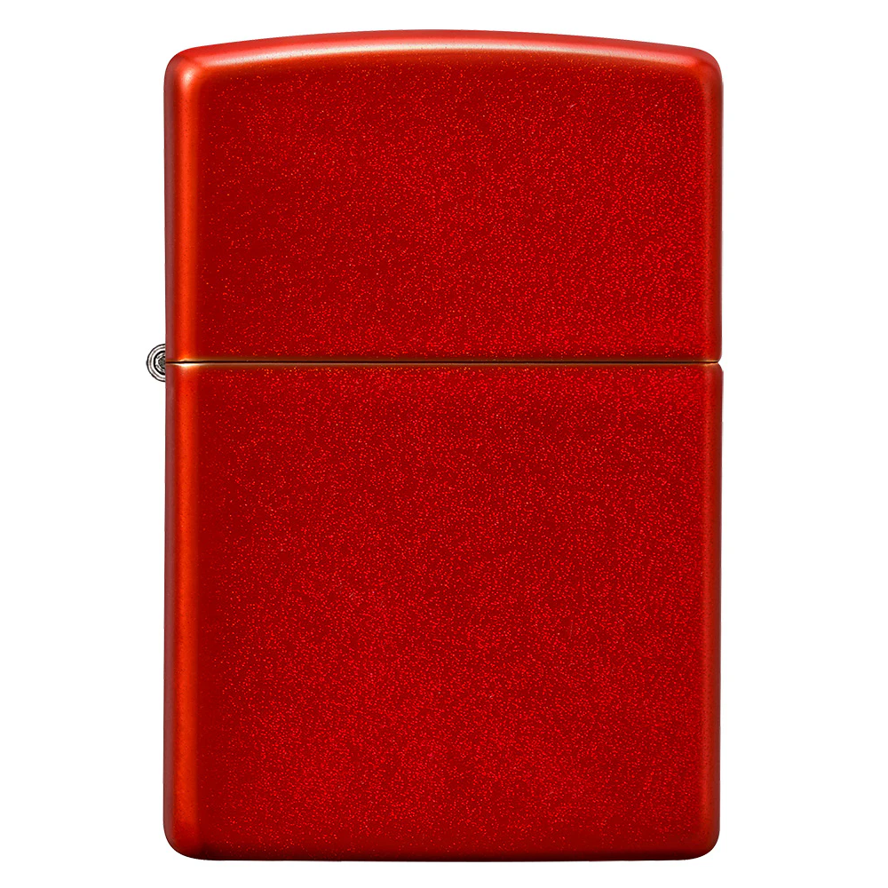 Custom Metallic Red Zippo Lighter – Engraved with Name, Date or Message | Anodized Finish