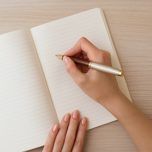 Engraved Brown & Gold Classic Pen – Personalized Gift for Executives & Graduates