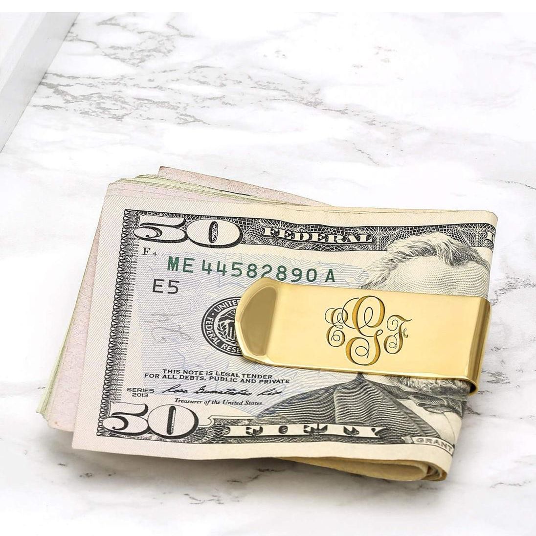Engraved Money Clip Gold – Personalized Gift in Canada & USA | Custom Metal Money Holder Toronto & Mississauga