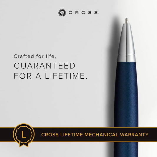Personalized Cross Calais™ Matte Metallic Midnight Blue Ballpoint Pen | Engraved Gifts Canada