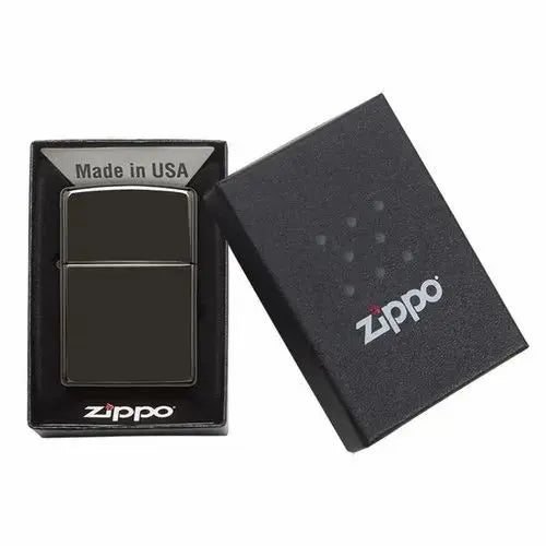 Zippo Black Ebony Lighter – Personalized Lighter Canada | Custom Engraving | Engraving Near Me Gift for Men Engravables