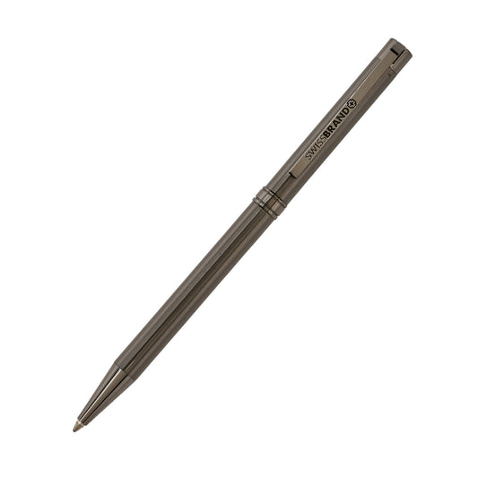 SWISSBRAND Gunmetal finish Ballpoint Pen with Gunmetal trim Engravables