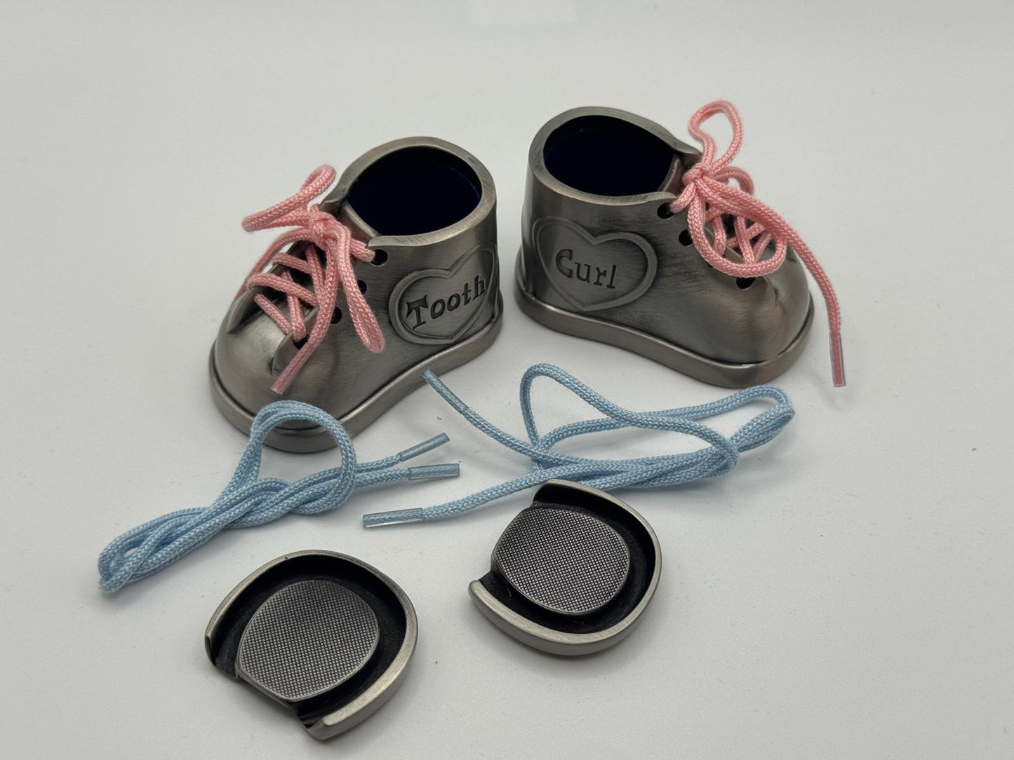 Personalized "Tooth & Curl" Baby Keepsake Shoes – Custom Engraved Memory Gifts for Babies in Canada