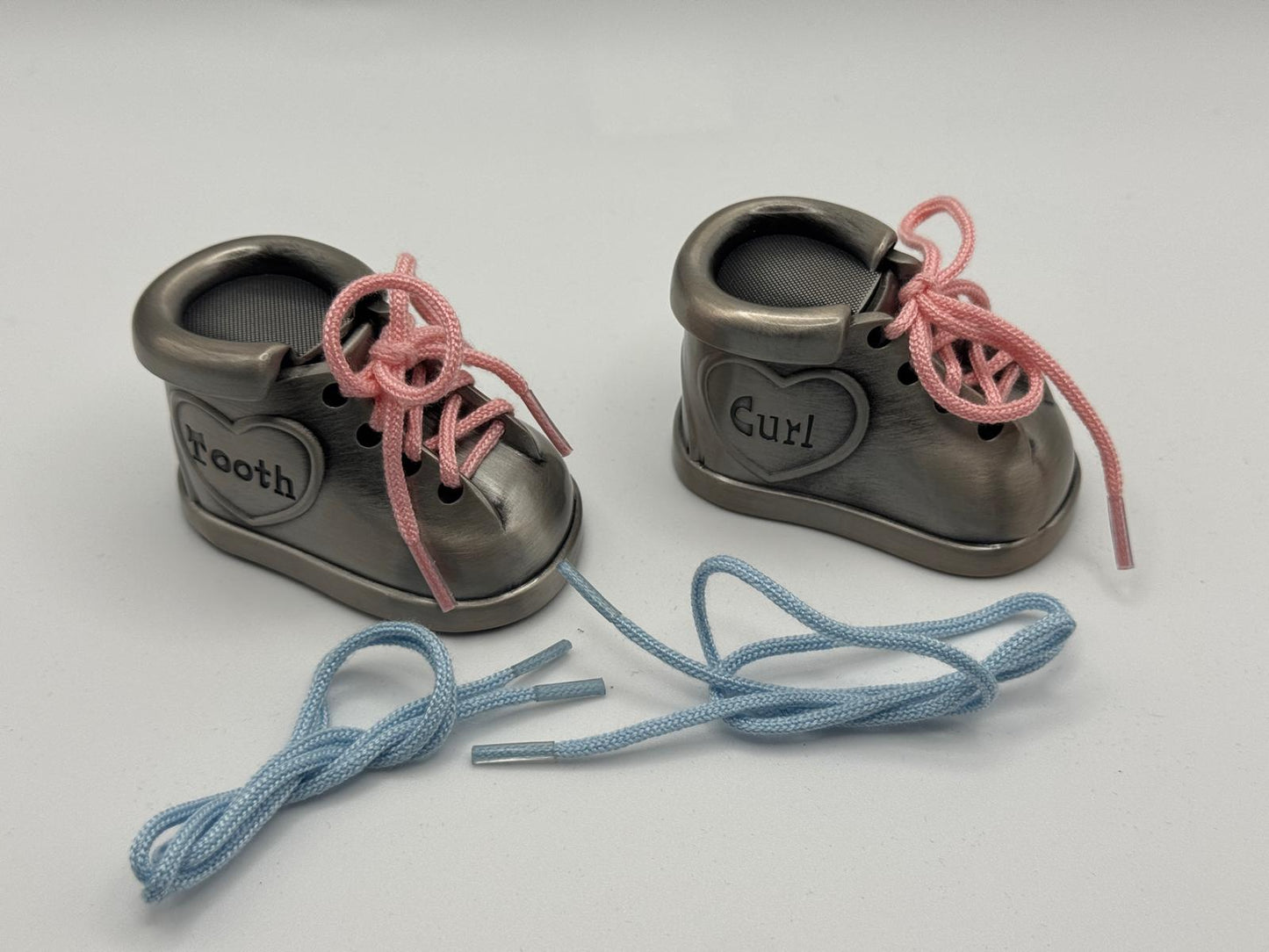Personalized "Tooth & Curl" Baby Keepsake Shoes – Custom Engraved Memory Gifts for Babies in Canada