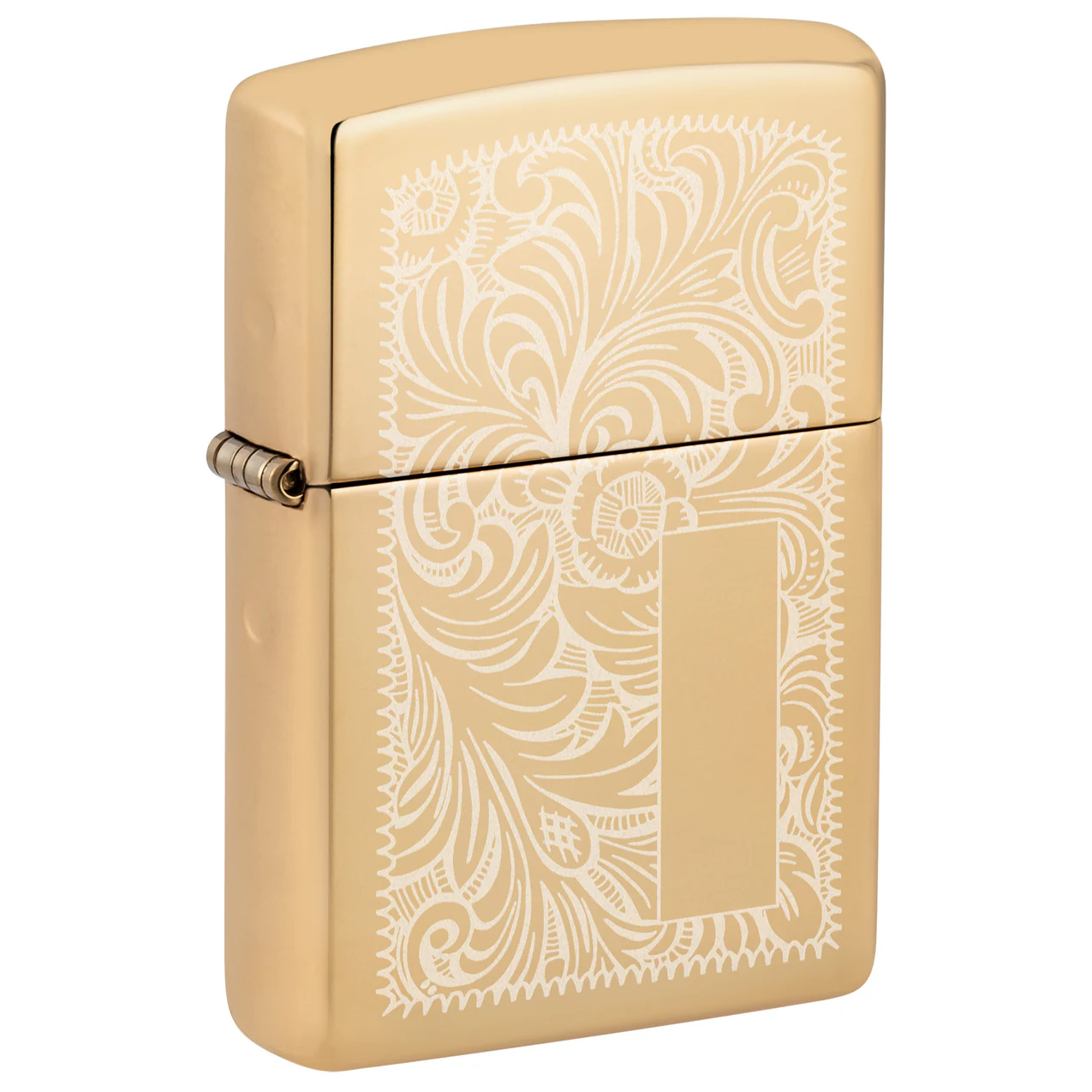 Engraved Venetian Zippo Lighter – High Polish Brass | Custom Gift for Him or Her – Made in USA