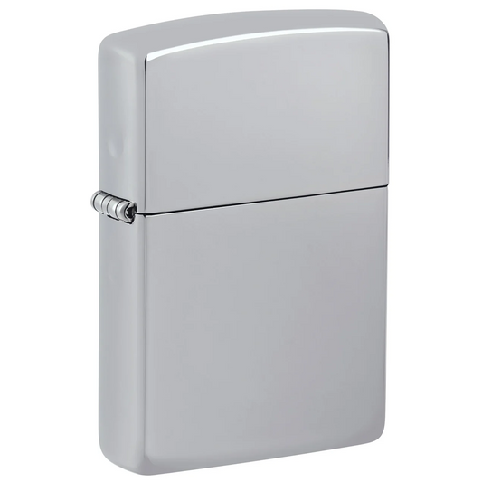 Custom High Polish Chrome Zippo Lighter – Personalized Engraving | Elegant Reflective Finish