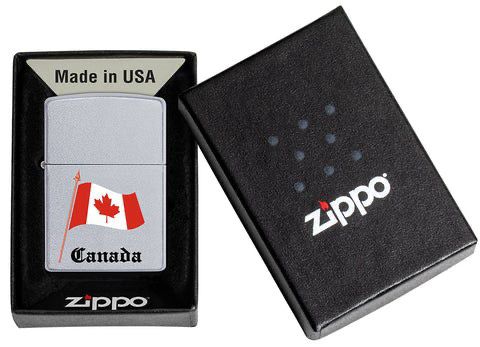 Engraved Zippo Canada Flag Lighter – Personalized Canadian Gift in Canada