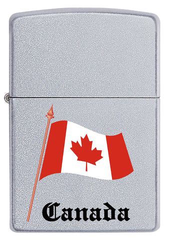 Engraved Zippo Canada Flag Lighter – Personalized Canadian Gift in Canada