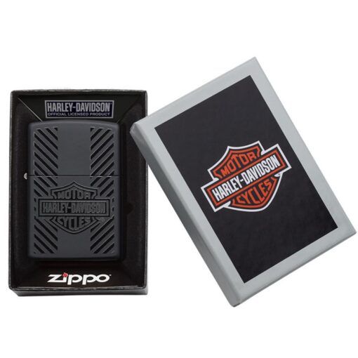 Engraved Black Harley-Davidson Zippo Lighter – Personalized Biker Gift in Canada & USA