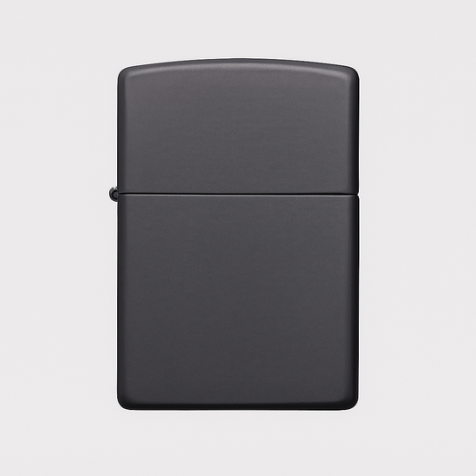 Custom Engraved Matte Black Zippo Lighter – Personalized with Name, Date or Message