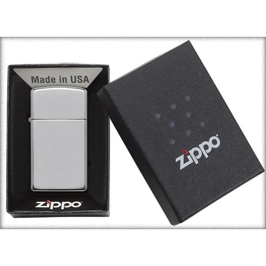 Custom Engraved Slim Zippo – High Polish Chrome | Personalized Gift for Her or Him (Canada)