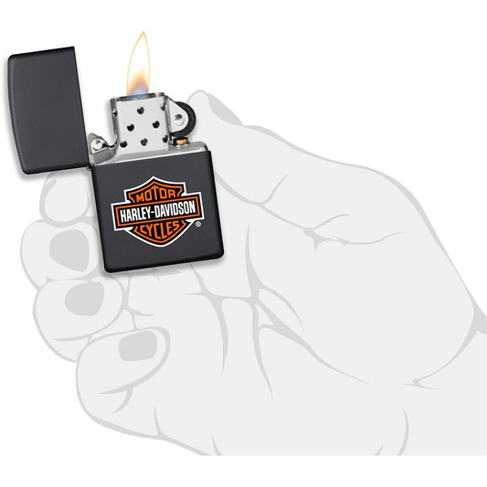 Personalized zippo lighter Harley-Davidson Matte Black  – Custom Engraved Gift | Biker Lighter Canada