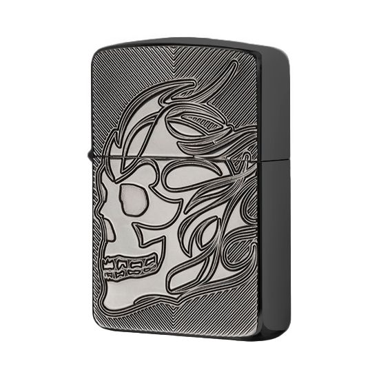 Zippo skull engraved