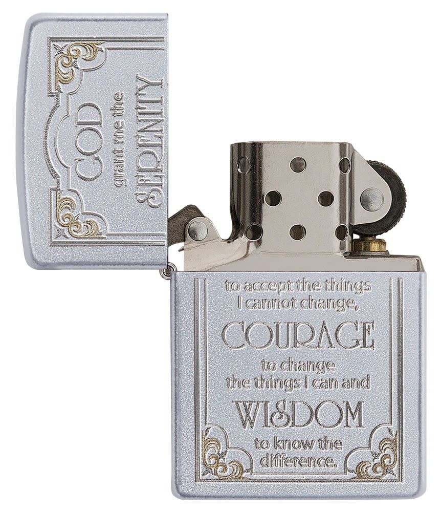 Engraved Zippo Lighter – Serenity Prayer Design | Personalized Zippo Canada & USA | Custom Engraving Toronto & Mississauga