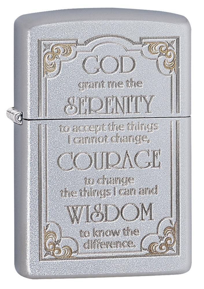 Engraved Zippo Lighter – Serenity Prayer Design | Personalized Zippo Canada & USA | Custom Engraving Toronto & Mississauga