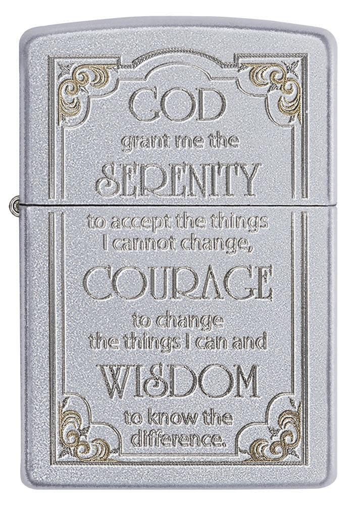 Engraved Zippo Lighter – Serenity Prayer Design | Personalized Zippo Canada & USA | Custom Engraving Toronto & Mississauga