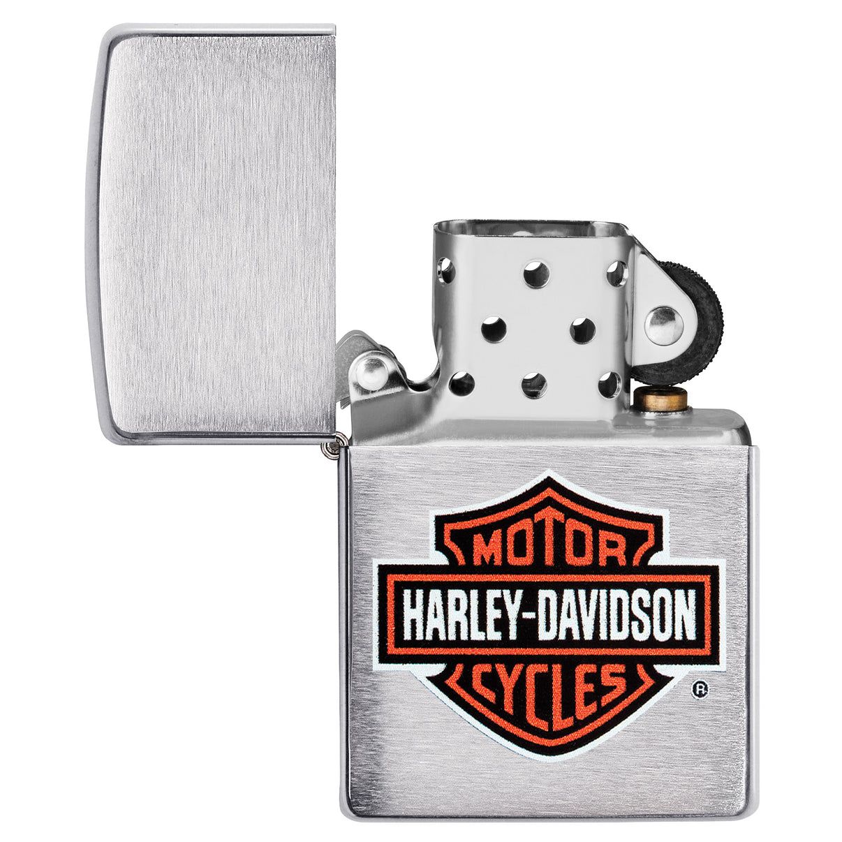 zippo silver harley