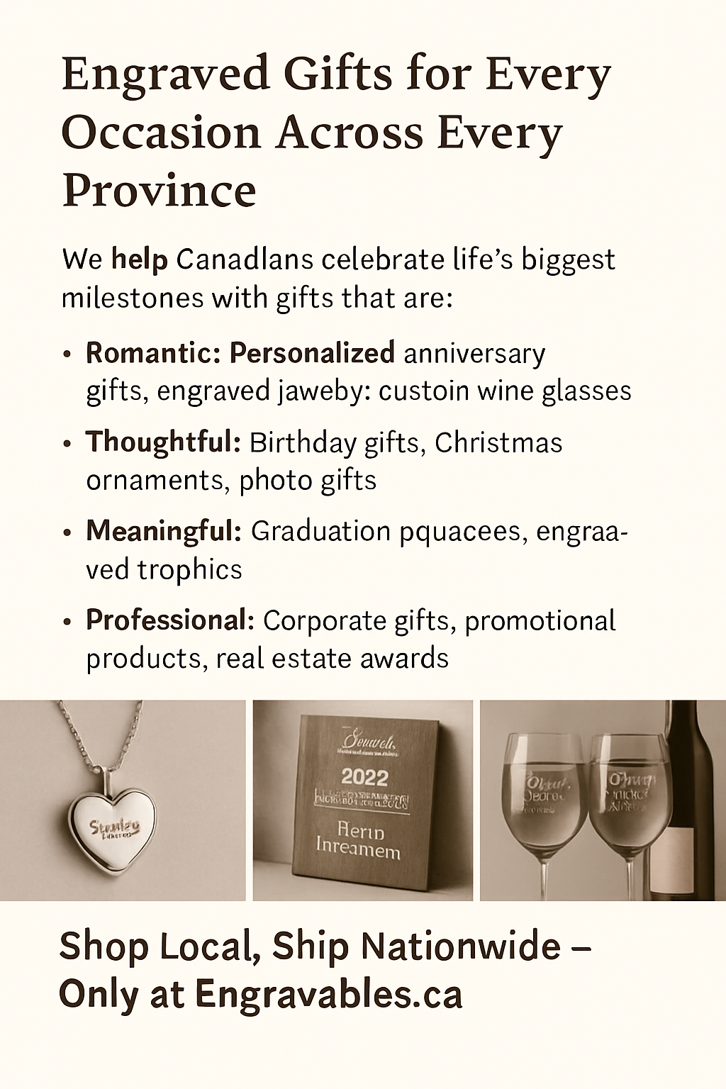 Where to Buy Personalized Engraved Gifts in Mississauga, Toronto & Across Canada